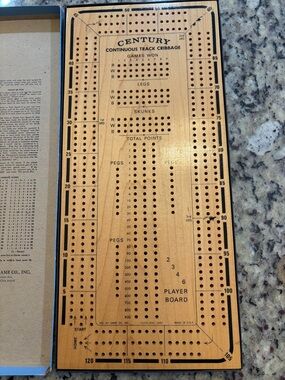 Vintage Century Brand Continuous Track Cribbage Board, Are-Jay Game Co. Inc.